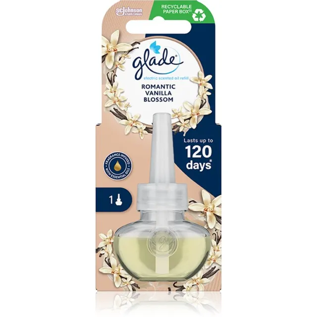 GLADE Romantic Vanilla Blossom Elektriise hajuti täidis 20 ml
