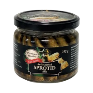Sprotid suitsutatud õlis, PIRATE BARBAROSSA'S GOLD, 250 g