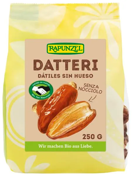 Kuivatatud datlid ilma kivideta, ökoloogiline