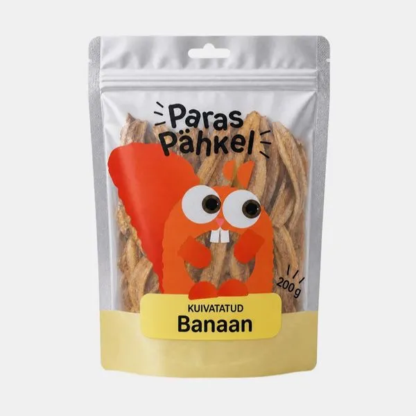 Kuivatatud banaanid 200g