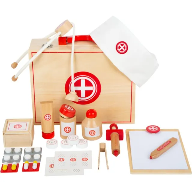 Small foot Wooden Doctor’s Kit mänguasjade komplekt puidust 3 y+ 24 tk