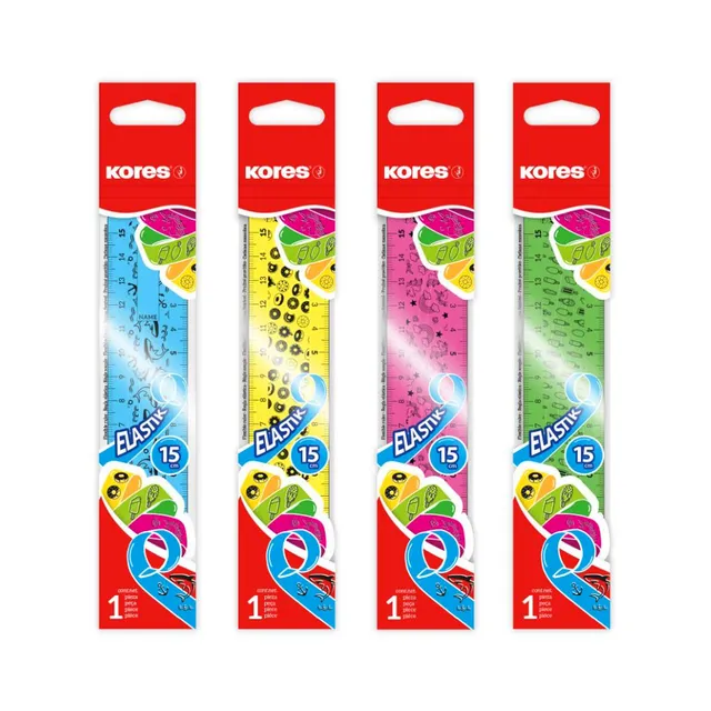 Joonlaud 15 cm Elastik, painduv, KORES, 1 tk