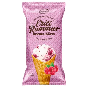 Eriti Rammus Vanilli-Vaarikajäätis 200 ml
