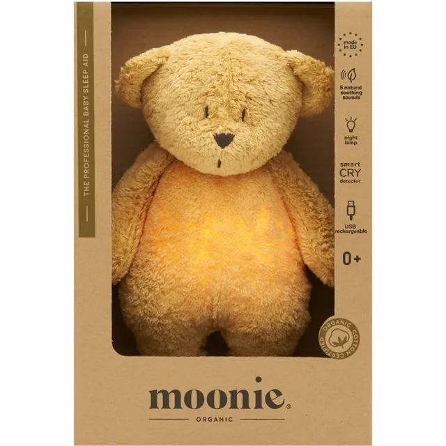 Moonie Bear 2.0 Organic Honey une mänguasi meloodiaga 1 tk