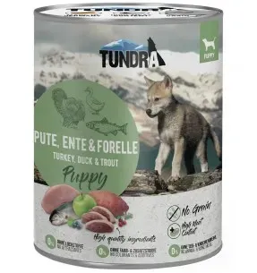 TUNDRA konserv kutsikale, kalkuni, pardi ja forelliga, teraviljavaba