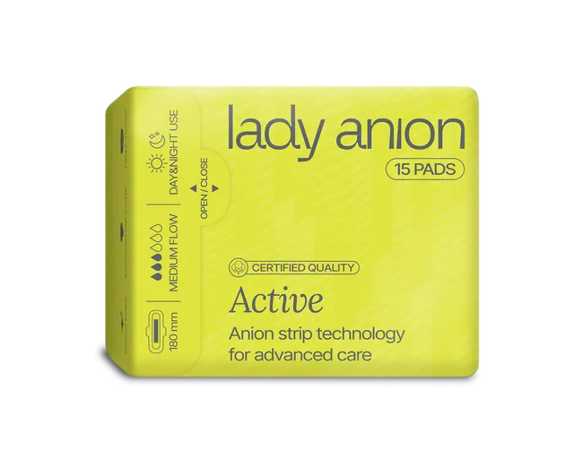 LADY ANION ACTIVE HÜGIEENILINE SIDE 180MM N15