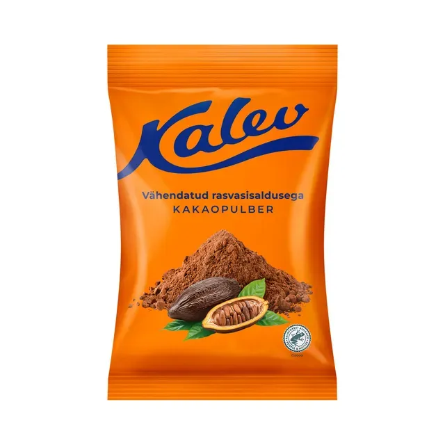 Vähendatud rasvasisaldusega kakaopulber, KALEV, 150g