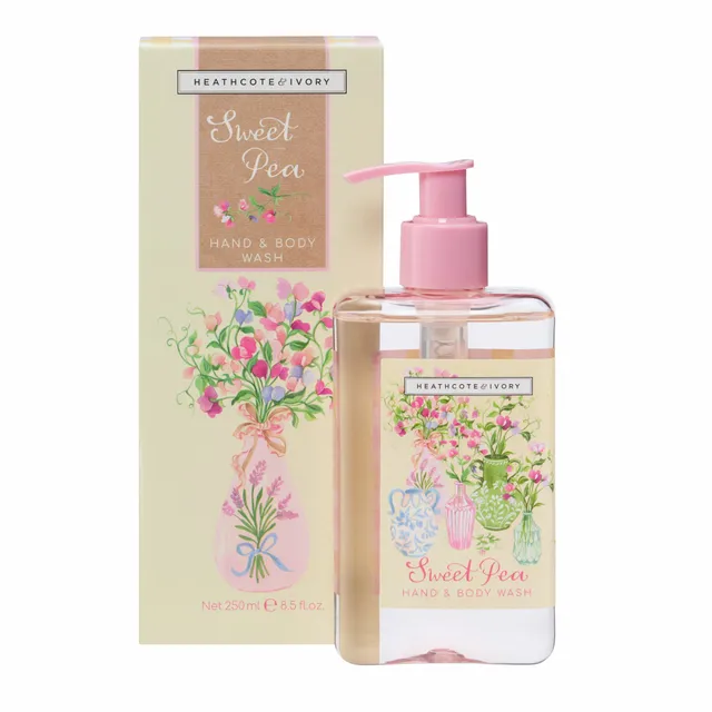 Heathcote & Ivory Sweet Pea käte- ja kehapesugeel