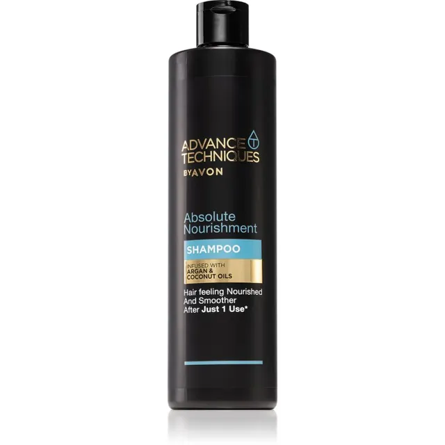 Avon Advance Techniques Absolute Nourishment Toitev šampoon Maroko argaaniaõliga kõigile juuksetüüpidele 400 ml