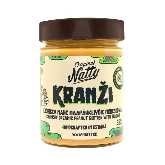 Krõbisev mahe maapähklivõie, NATTY ORIGINAL, 333g