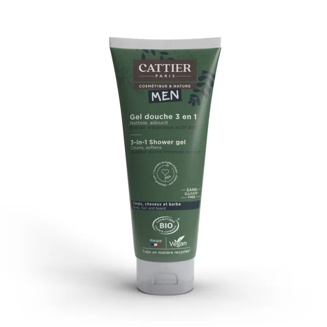 Cattier Men 3-in-1 Shower gel
