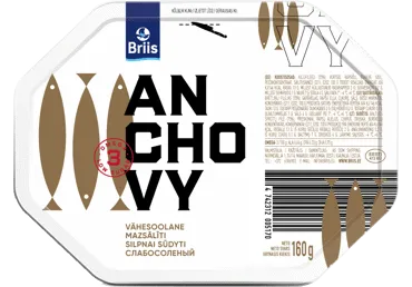 Anšoovis vähesoolane BRIIS,160g