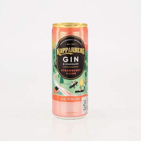 Gin- lemonade strawb- lime muu alkohoolne jook alk.5.0% vol 330ml Rootsi