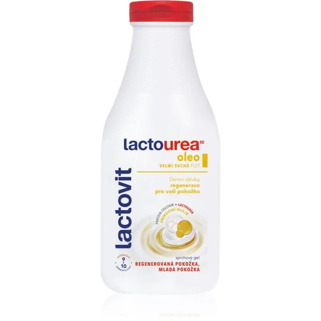 Lactovit LactoUrea Oleo Taastav dušigeel väga kuivale nahale 500 ml