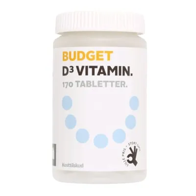 Toidulisand Budget vitamiin D3 170 tabletti