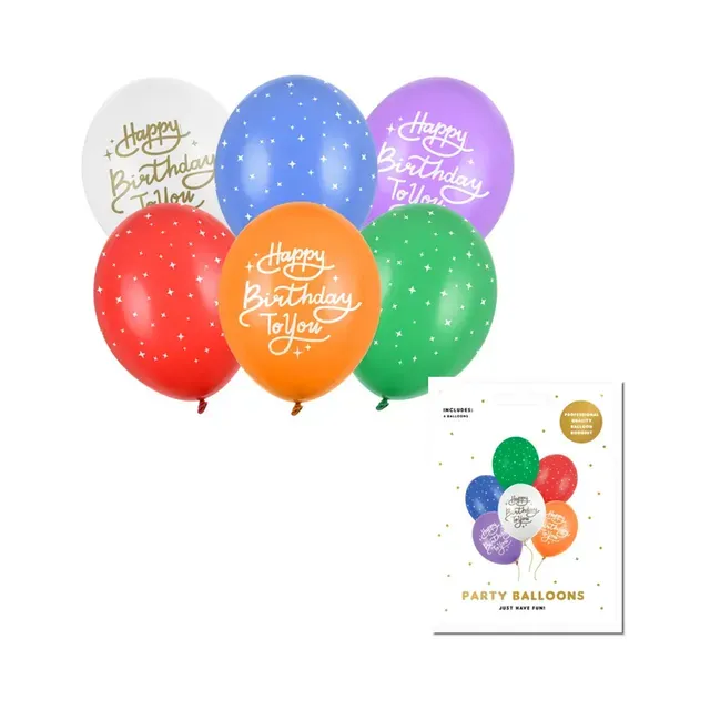 Õhupallid Happy Birthday To You 30cm, PARTYDECO, 10 tk