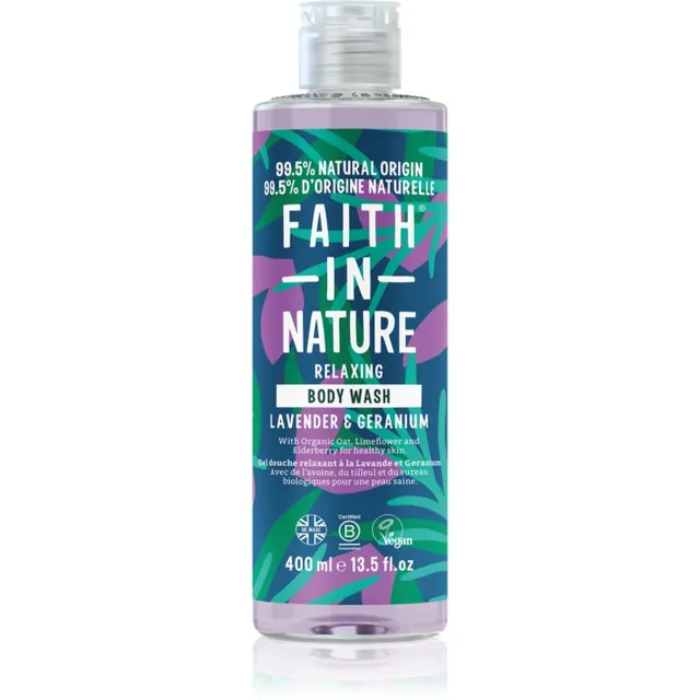 Faith In Nature Lavender & Geranium Lõõgastav dušigeel 400 ml