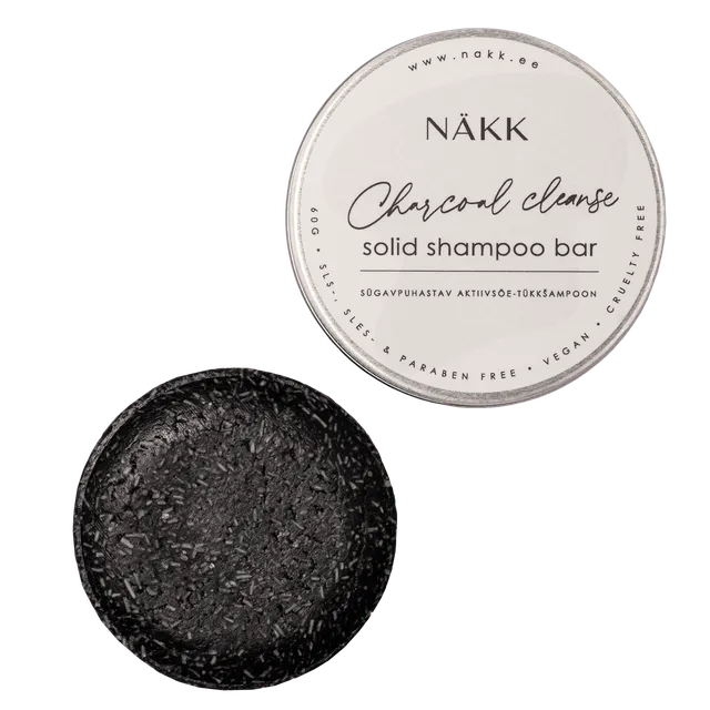 NÄKK Solid Shampoo "Charcoal Cleanse" tükkšampoon