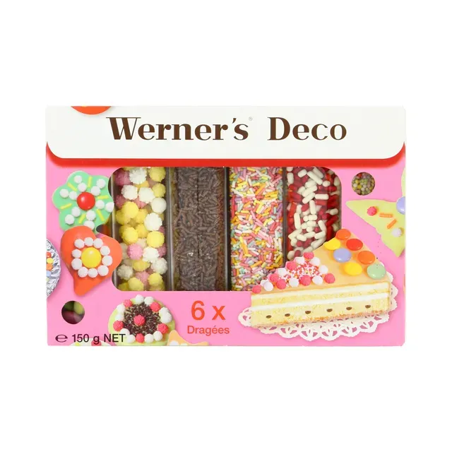 Dražeed dekoratsiooniks 6tk, WERNER`S DECO, 150 g
