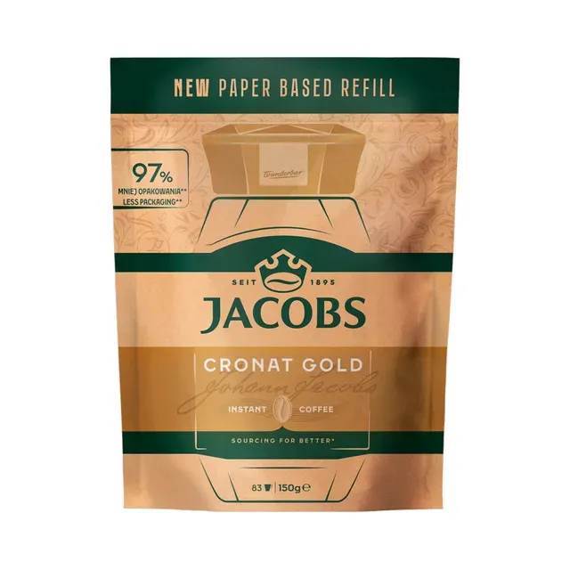 Lahustuv kohv Cronat Gold, täitepakk, JACOBS, 150g