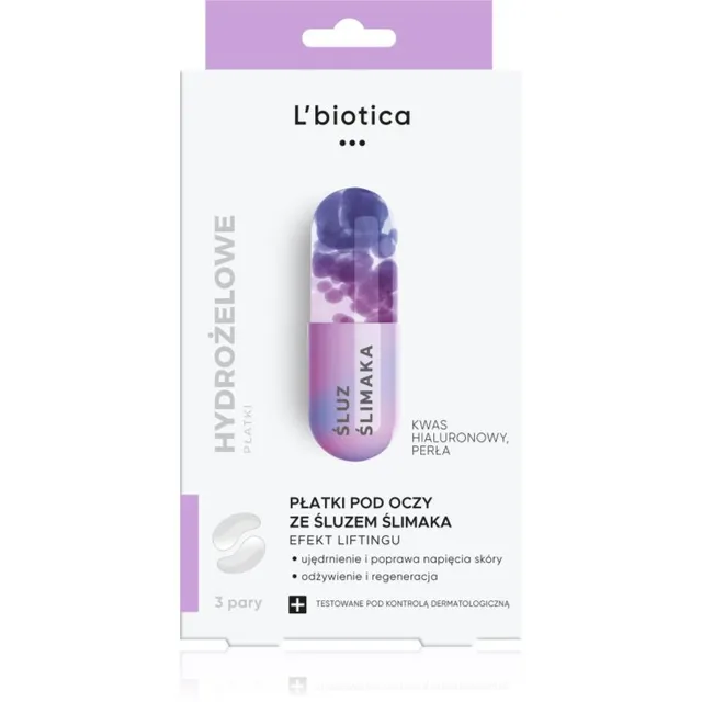 L’biotica Eye Patches Rejuvenating Silendav silmamask teoekstraktiga 1 tk