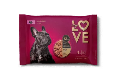 Koerasööt MY LOVE kalkun 4x100g