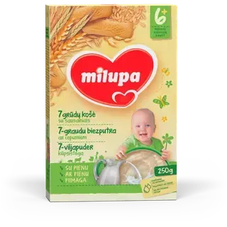 7-viljapuder küpsistega, 6K+, MILUPA, 250 g