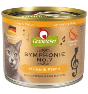 Symphonie No. 7 KANALIHA ja KALAGA TERAVILJAVABA delikatesskonserv kassidele NATURAALSES ŽELEES