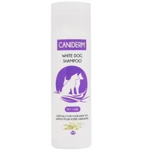 Šampoon White Dog, valge karvastikuga koertele ja kassidele, kaeraekstraktiga (Caniderm)