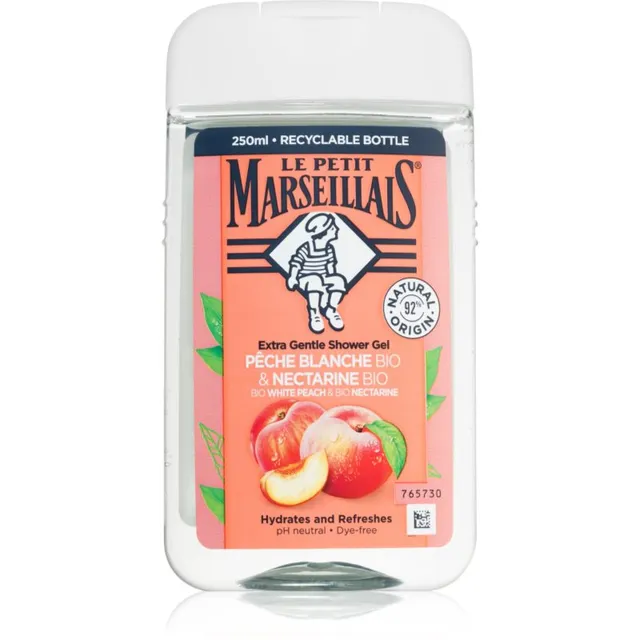 Le Petit Marseillais White Peach Bio & Nectarine Bio Siidine dušigeel 250 ml