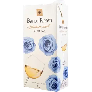 Baron Rosen Medum Sweet Riesling vein 9%vol 1L