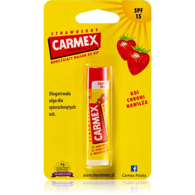 Carmex Strawberry Niisutav huulepalsam SPF 15 4.25 g