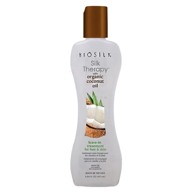BIOSILK Silk Therapy Organic Coconut Oil Leave-In Treatment For Hair & Skin 167ml