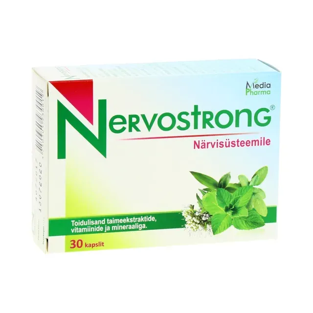 Närvisüsteemi toetavad kapslid N30, NERVOSTRONG, 13,8 g