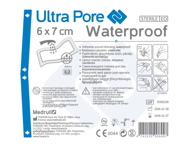 ISEKLEEPUV PLAASTER VEEKINDEL ULTRA PORE 6X7CM (MEDRULL)