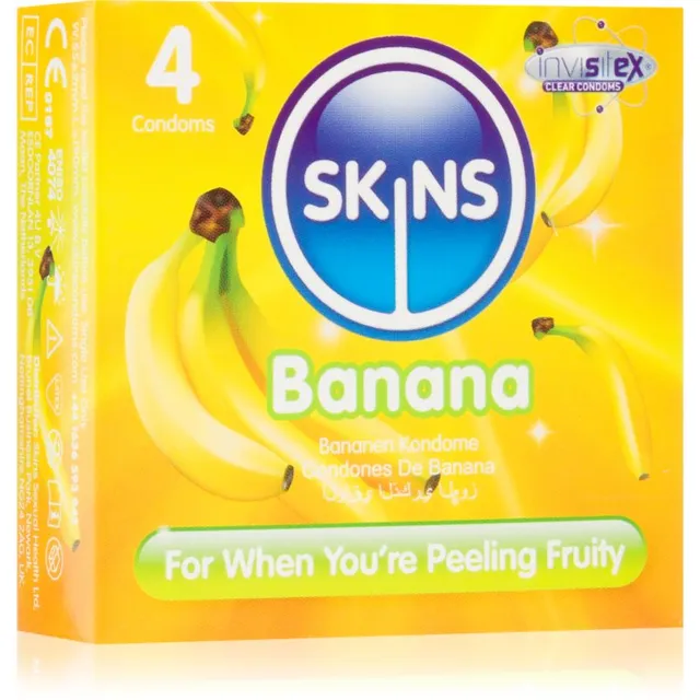 Skins Banana kondoomid 4 tk