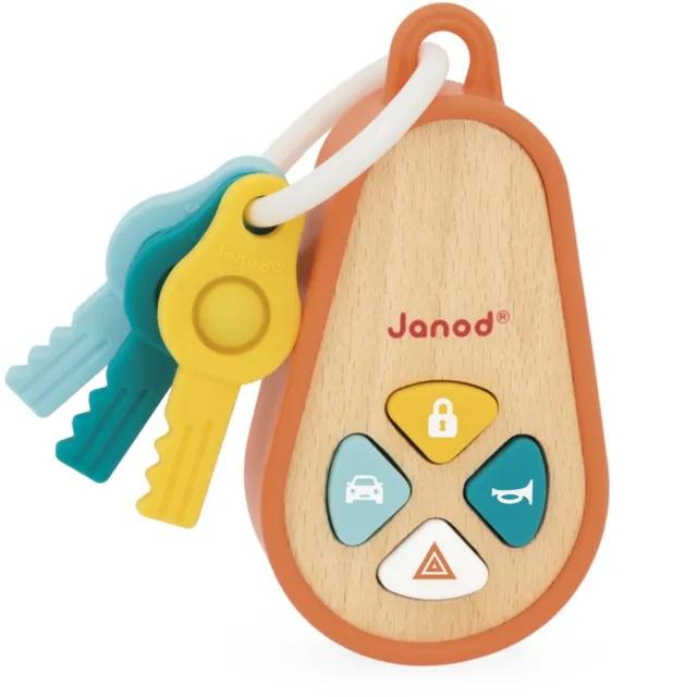 Janod Sounding Keychain aktiveeriv mänguasi puidust 18m+ 1 tk