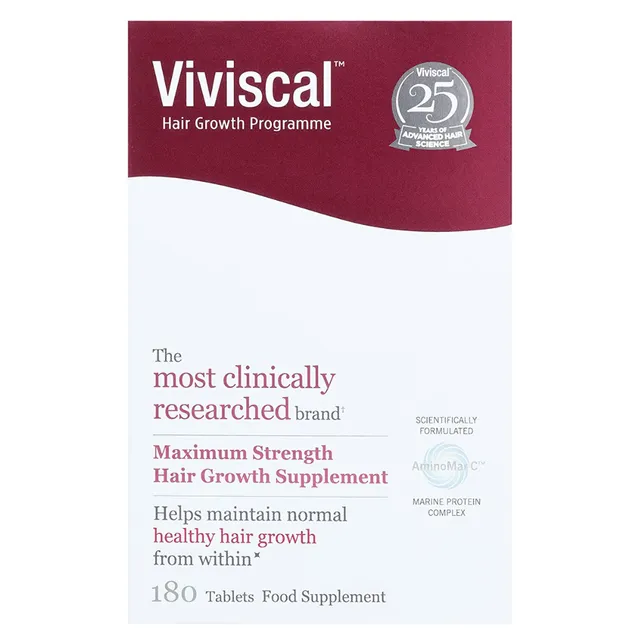 VIVISCAL Maximum Strength Hair Growth Supplement 180 Tablets