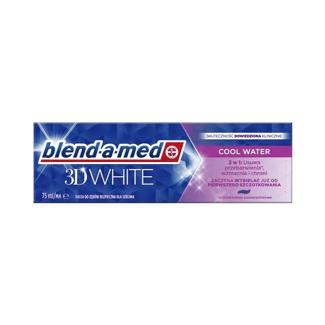 Hambapasta 3DWhite Cool Water, BLEND-A-MED, 75 ml