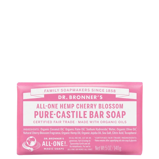 DR. BRONNERS Cherry Blossom Pure Castile Soap Bar 140g