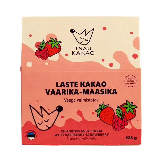 Vaarika-maasika kakao lastele, TSAUKAKAO, 225 g
