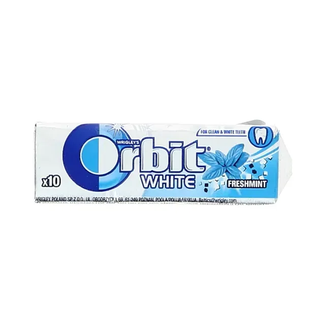 Närimiskumm White Freshmint, ORBIT, 14 g