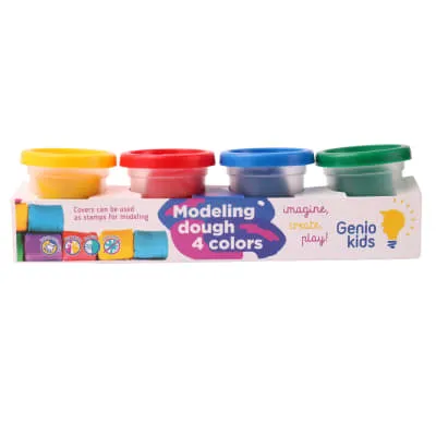 Plastiliinikomplekt Genio kids 4 värvi