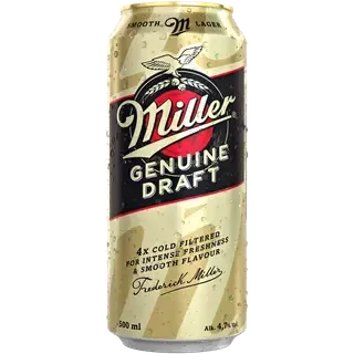 Miller Genuine Draft õlu 4,7%vol 500ml