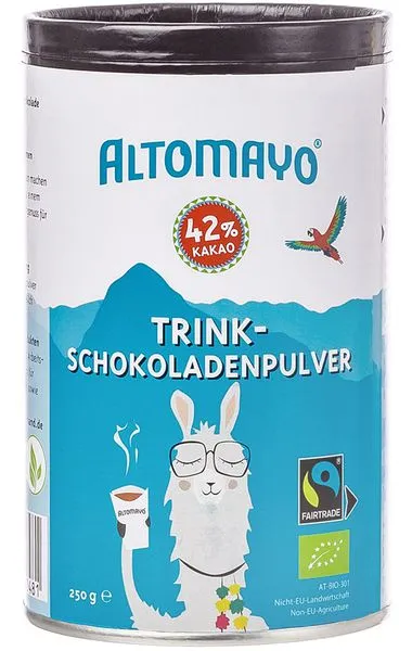 Kakaopulber joogi valmistamiseks, ökoloogiline