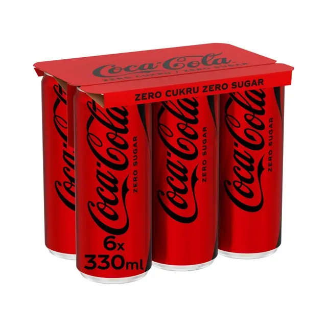Karastusjook Coca-Cola Zero 6-pakk, COCA-COLA ZERO, 6 x 330 ml