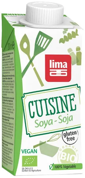 Soja kreem kokkamiseks, ökoloogiline
