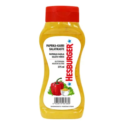 Paprika-karri salatikaste Hesburger 375ml