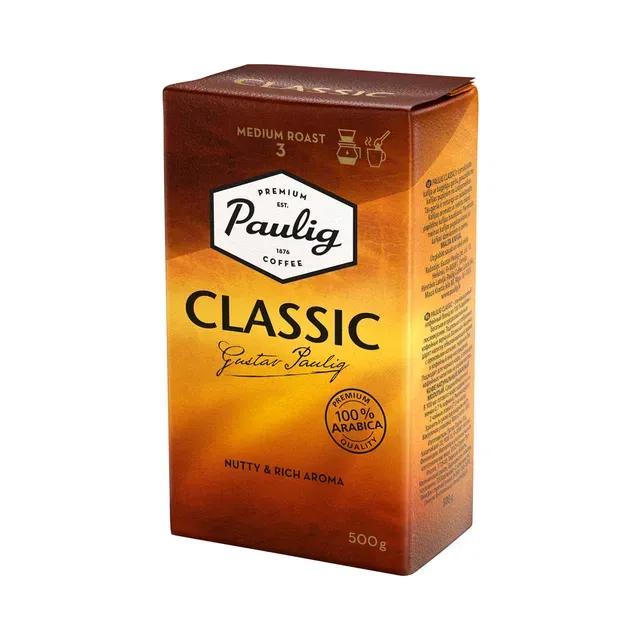 Jahvatatud filtrikohv Classic, PAULIG, 500 g