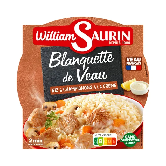 Riis vasikaliha ja seenekastmega, WILLIAM SAURIN, 285 g